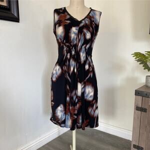 Simply Vera Vera Wang Brown Women's  V-Neck Body-con Mini Dress Petite XS